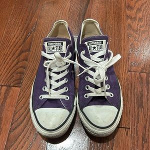 Purple converse size 8 women’s